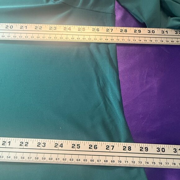 NEW 📌MN Neiman Marcus Teal Timeless Long Sleeves Plus Size Swing Dress - Picture 13 of 16